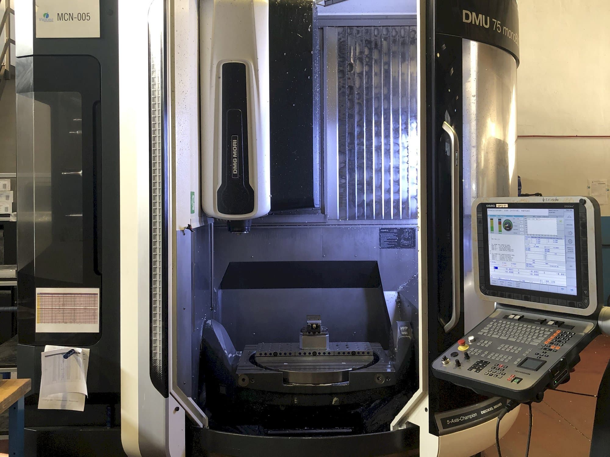 Masina DMG MORI DMU 75 Monoblock   eestvaade