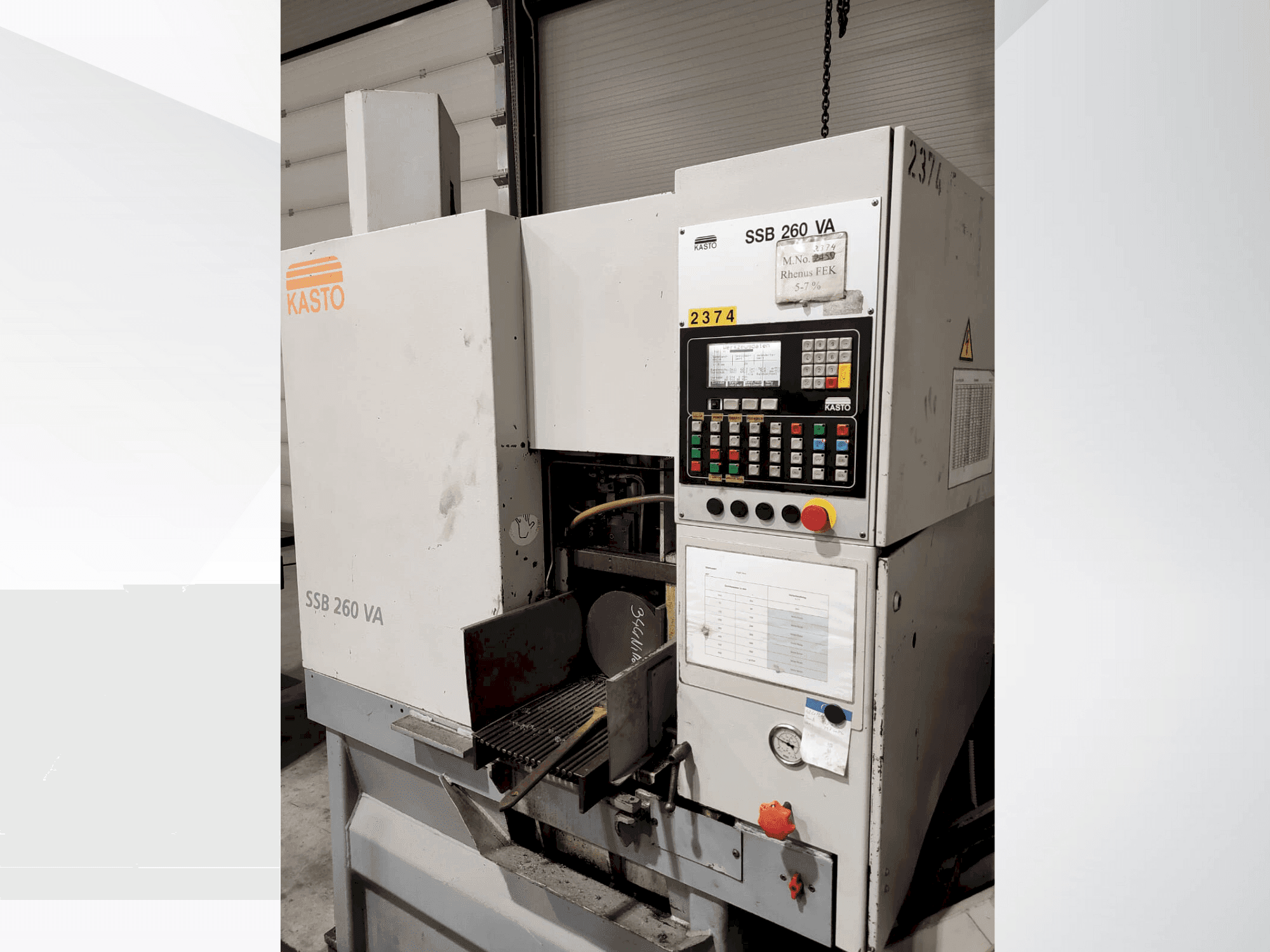 Masina KASTO SSB 260 VA   eestvaade