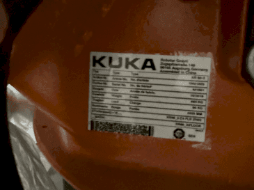 Masina KUKA KR16-2   nimeplaat