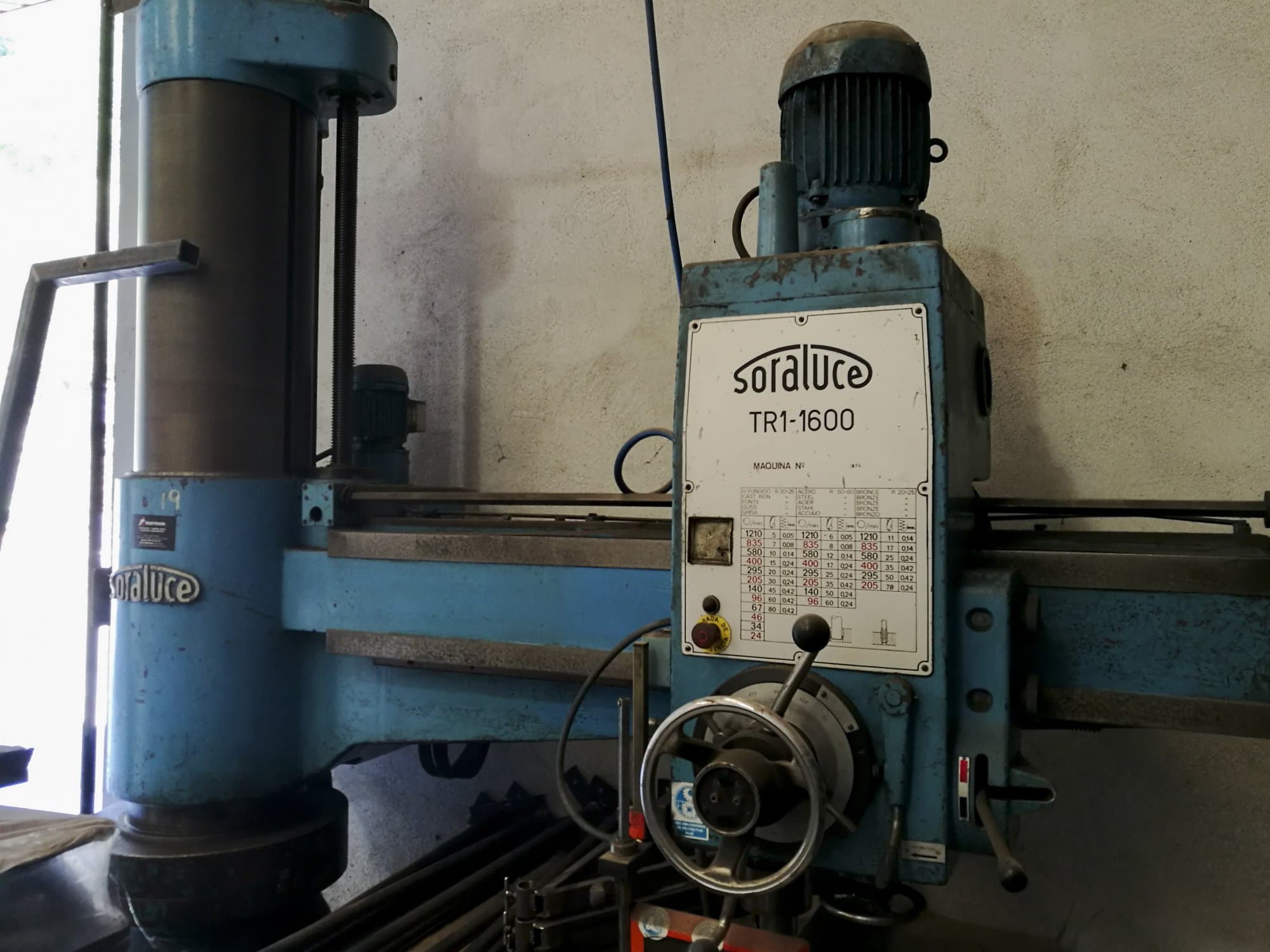 Masinavaade Soraluce TR1-1600   paremalt
