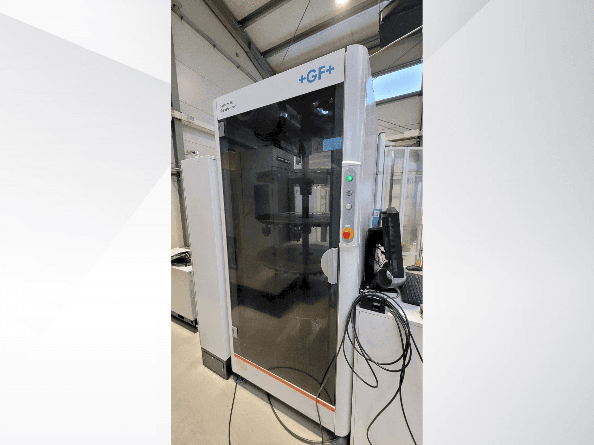 Masina +GF+ System 3R transformer eestvaade