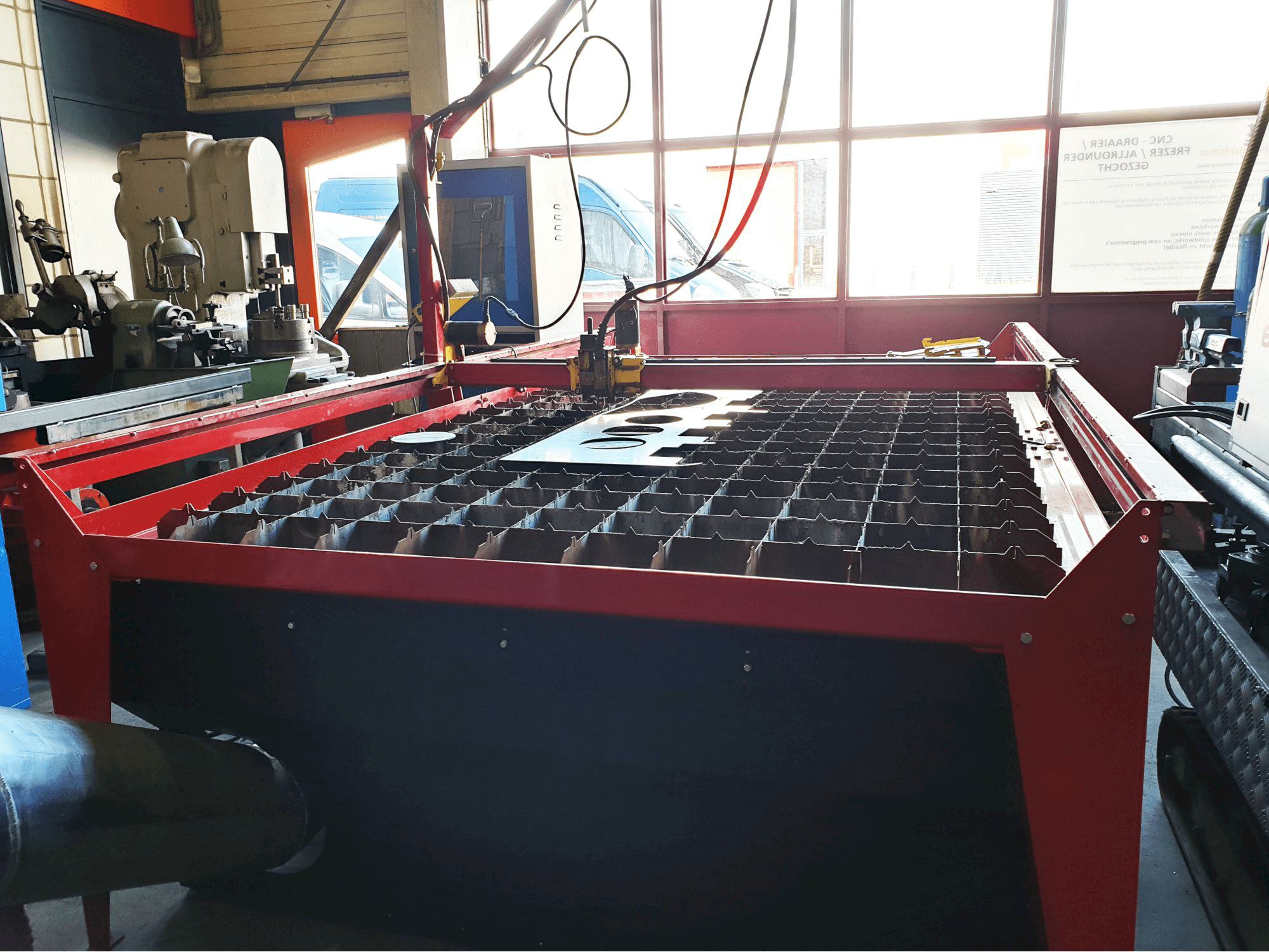 Masina Plasmacam Samson 510 tööruum