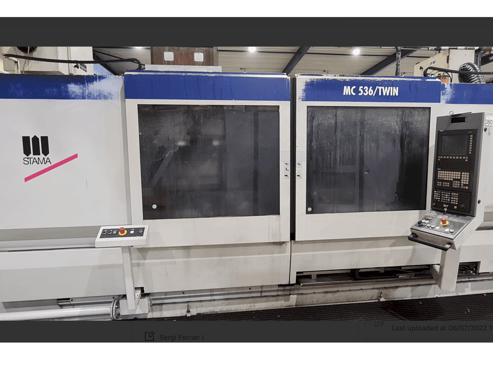 Masina STAMA MC536/Twin eestvaade