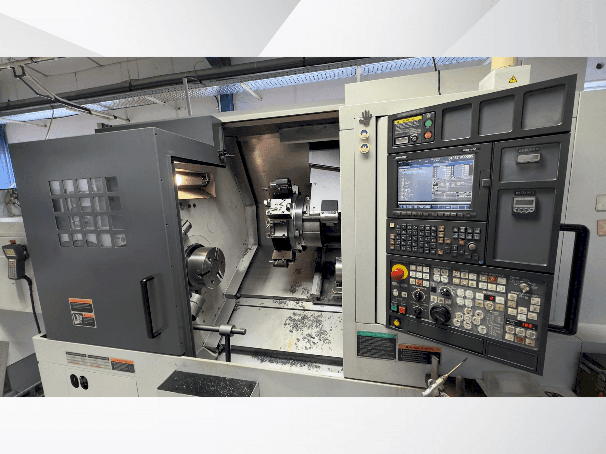 Masina MORI SEIKI NL 2500 SY/700 eestvaade
