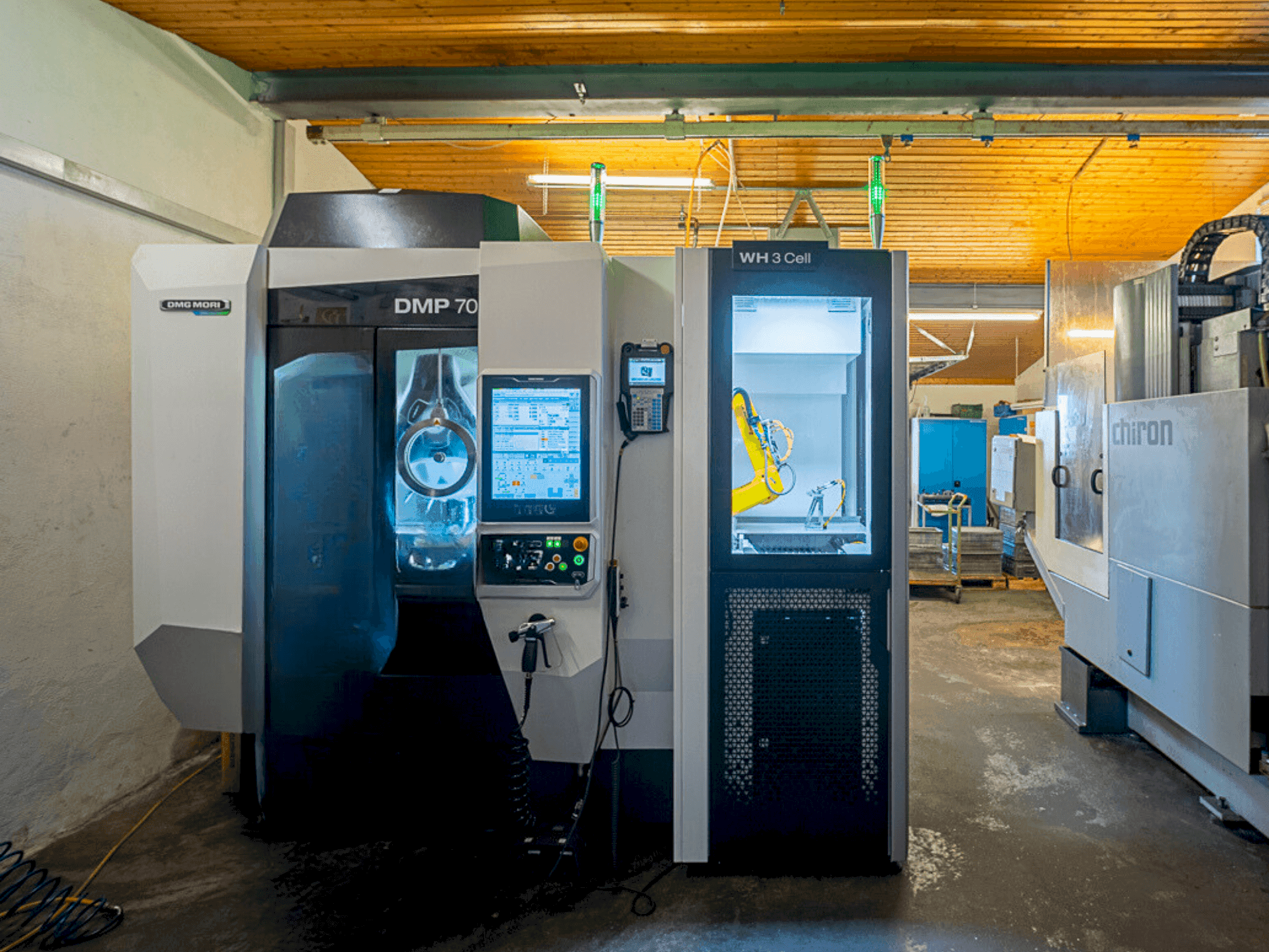 Masina DMG MORI DMP 70 with WH3 eestvaade