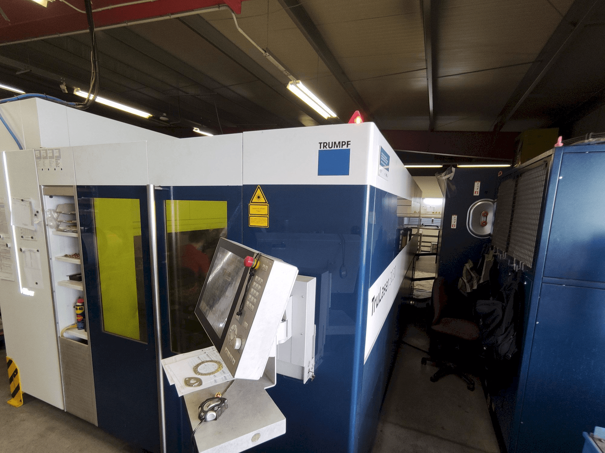 Masina Trumpf TruLaser 3030 Fiber eestvaade