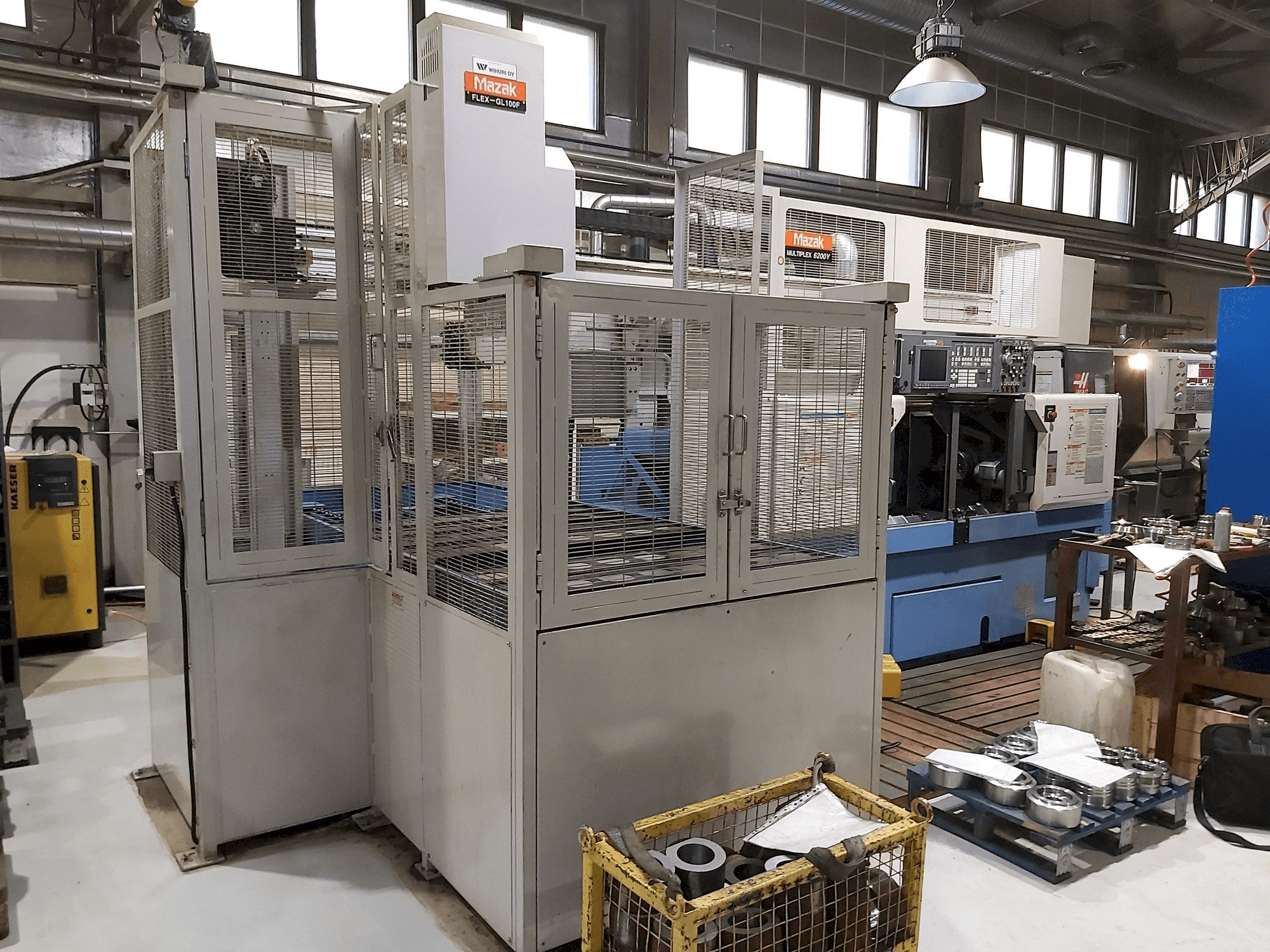 Masina Mazak Multiplex 6200Y + Gantry robot eestvaade